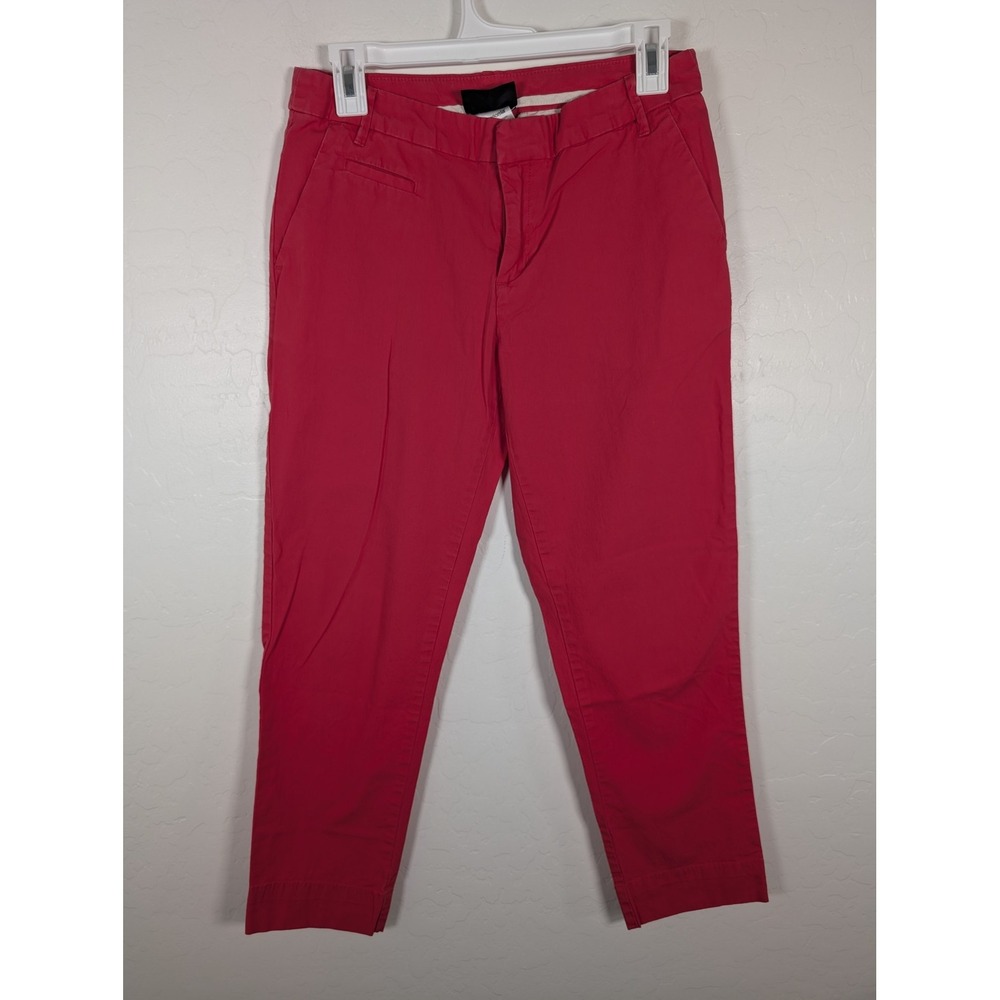 Patagonia Pants Womens 6 Red Cropped Casual Organic Cotton Stretch Chino Pockets